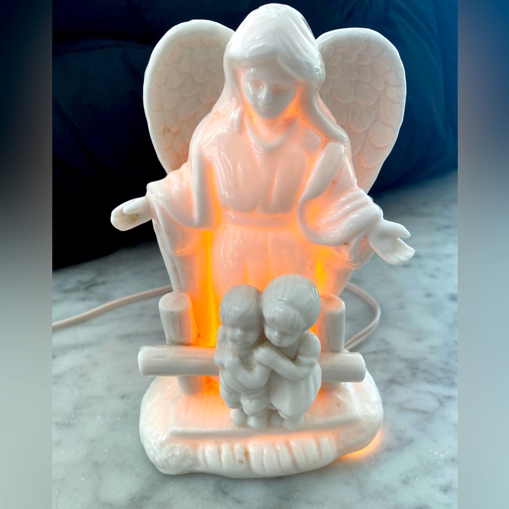 Guardian Angel Night Light - Antique